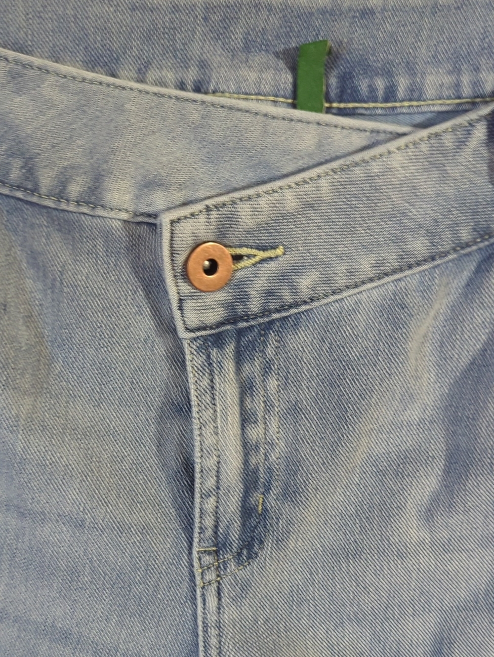 Halara Flex™ Asymmetric Low Rise Zipper Pockets Baggy Wide Leg Washed Jeans L - Picture 7 of 10